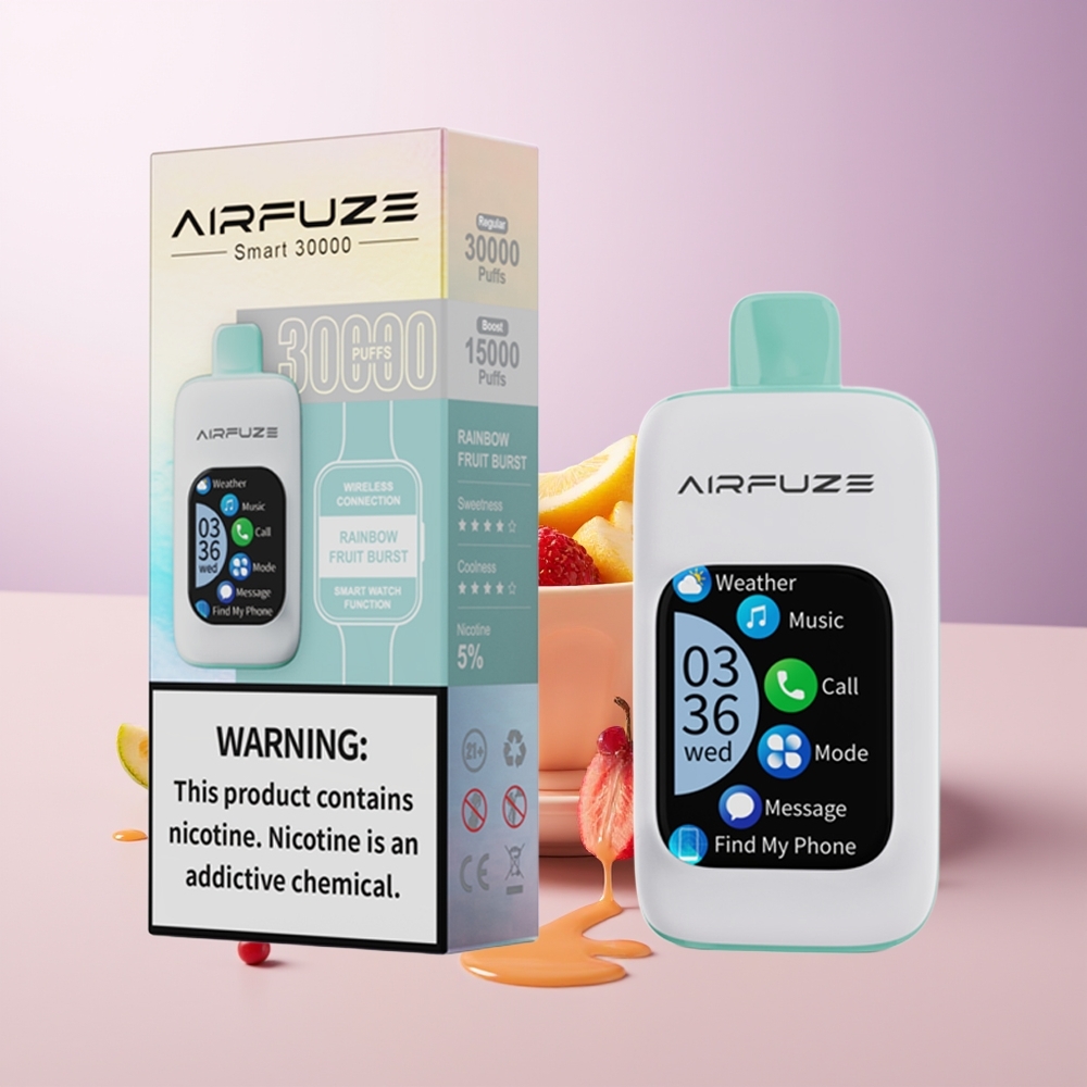 AirFuze Smart 30000 puffs 5 TFT Explosão Frutal do Arco-Íris