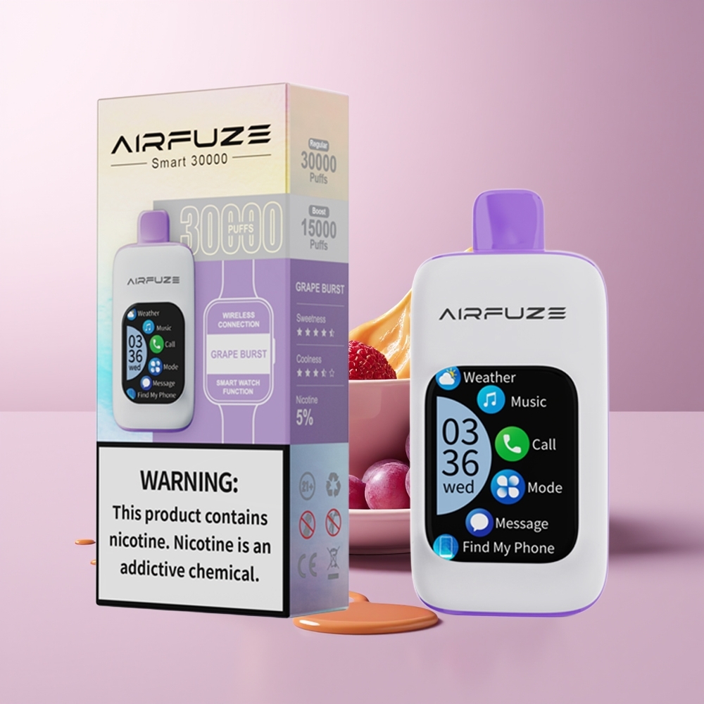 AirFuze Smart 30000 puffs 900mAh TFT Explosão de Uva