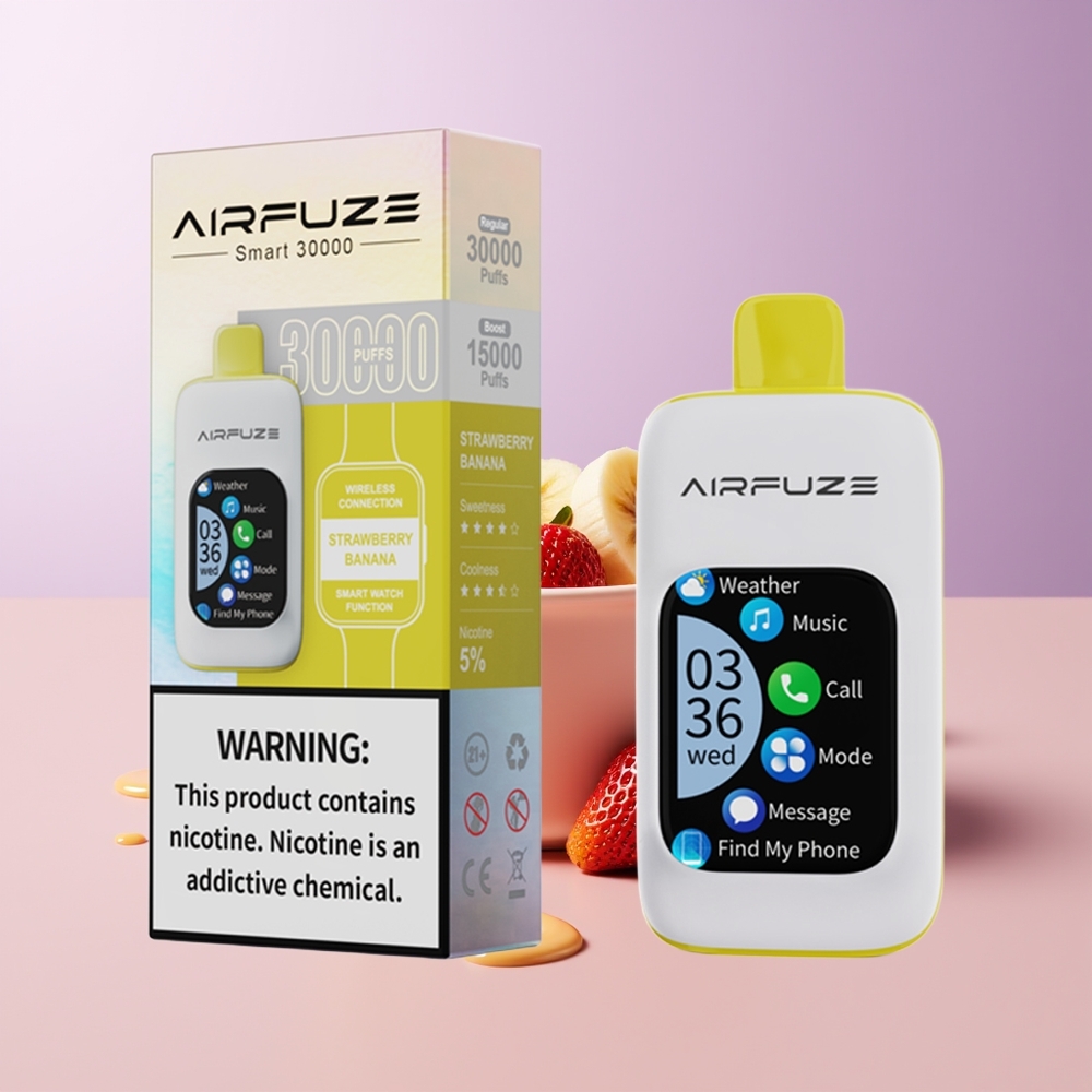 AirFuze Smart 30000 puffs TFT Type-C Morango Banana