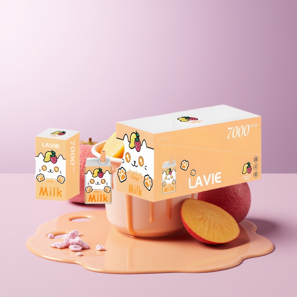 LAVIE Milk 7000 puffs 16ML Morango Manga