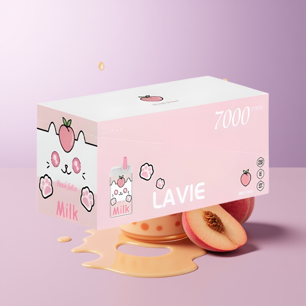 LAVIE Milk 7000 puffs 16ML Suco de Pêssego