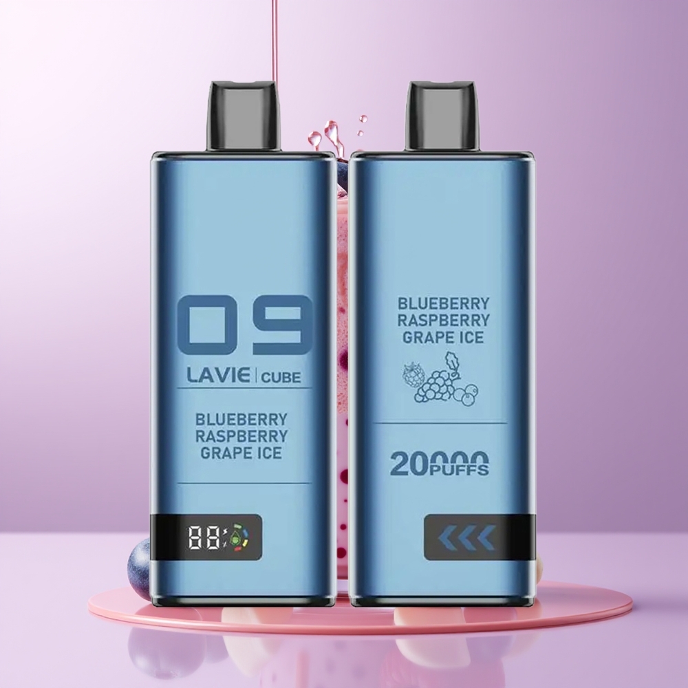 Lavie Cube 20000 puffs 28ML Blueberry Framboesa Uva Gelo