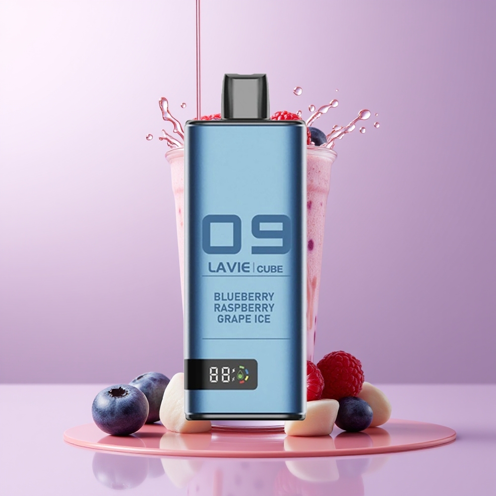 Lavie Cube 20000 puffs 28ML Blueberry Framboesa Uva Gelo