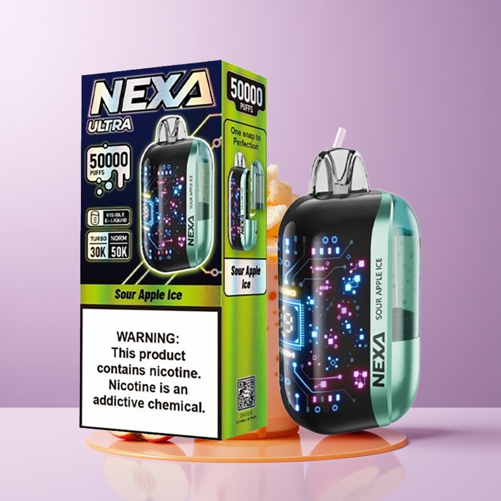 NEXA Ultra 50000 puffs 20ml 5 Maçã Ácida Gelo