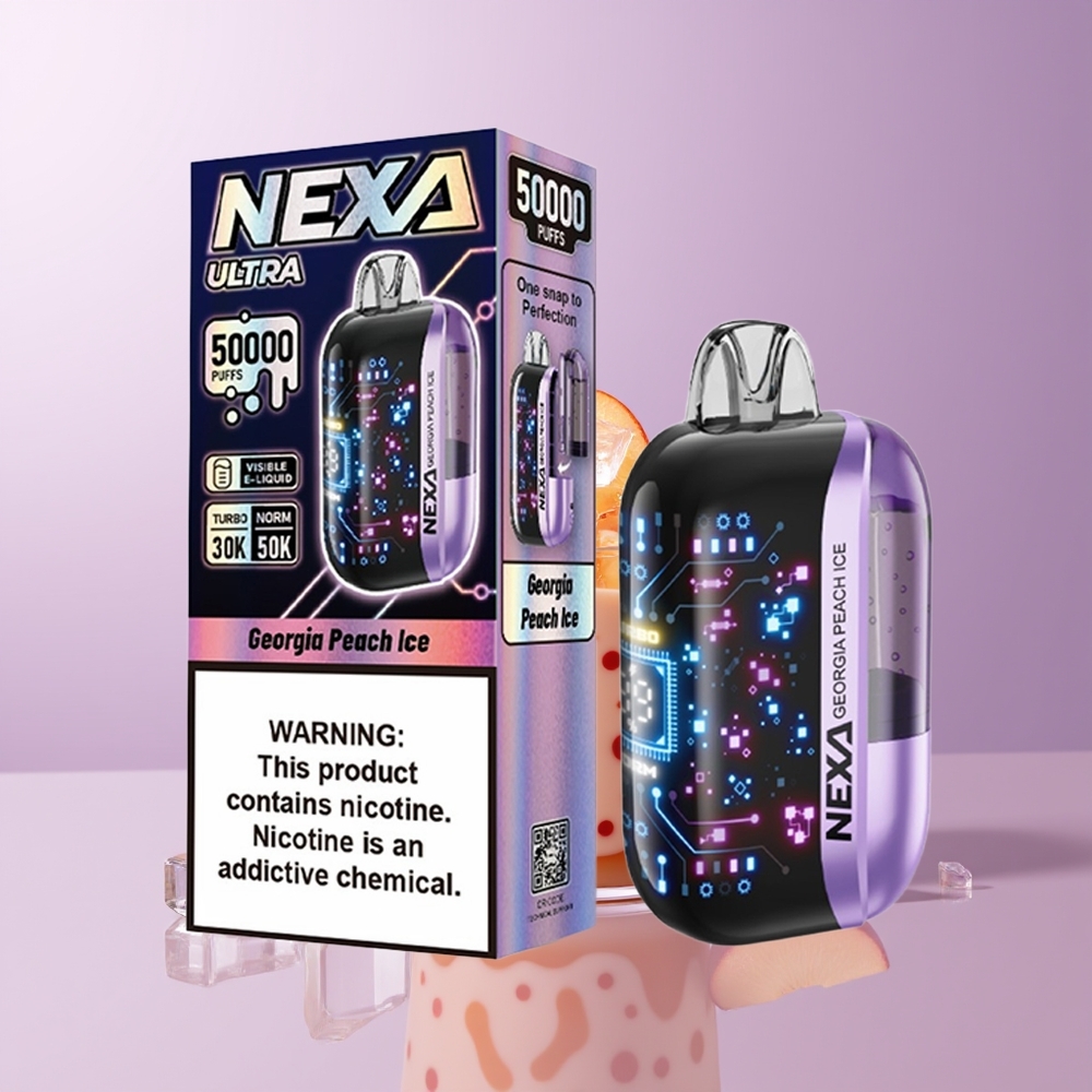 NEXA Ultra 50000 puffs 20ml Display Pêssego da Geórgia Gelo