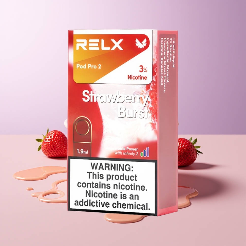 RELX Pod Pro 2 600 Bocadas 19ml Morango Explosivo
