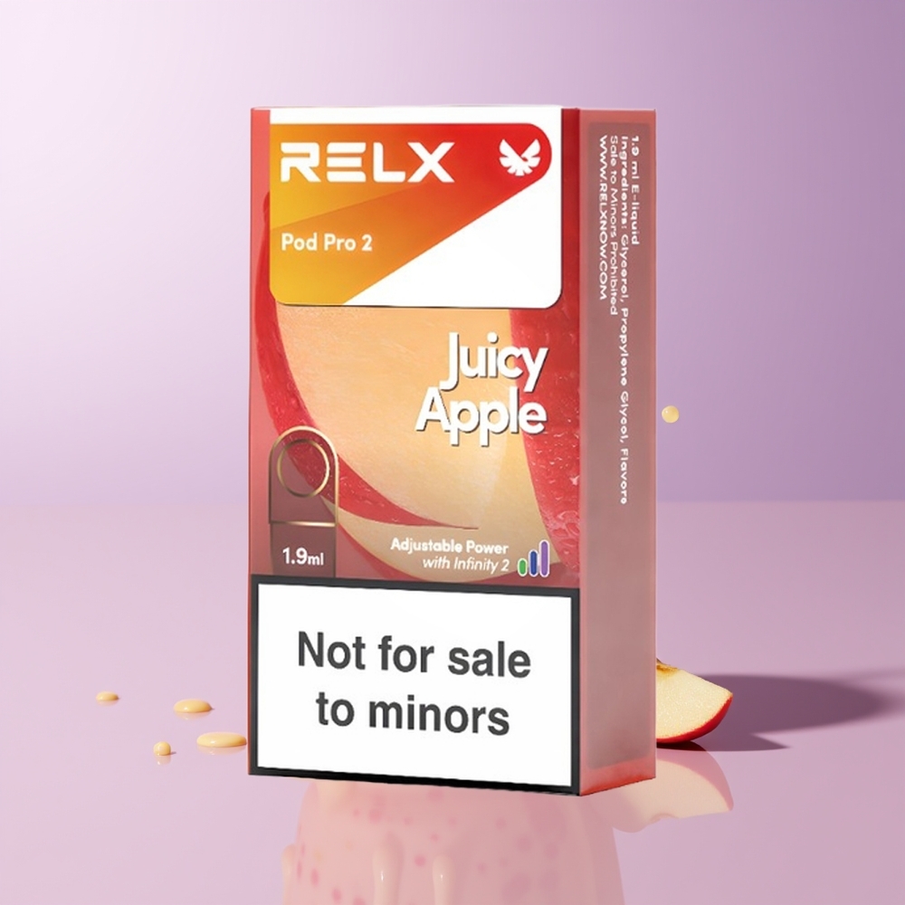 RELX Pod Pro 2 600 Caladas 19ml Maçã Suculenta