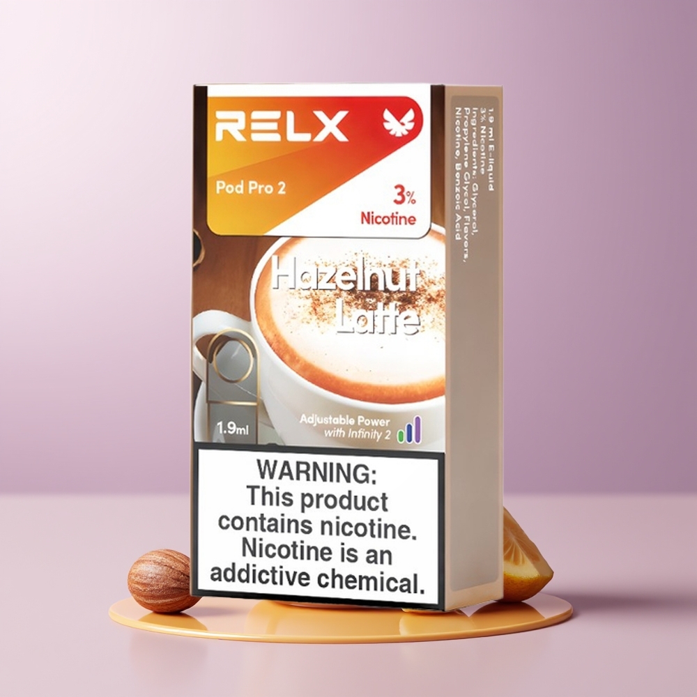 RELX Pod Pro 2 600 puffs 19ml Avelã Latte