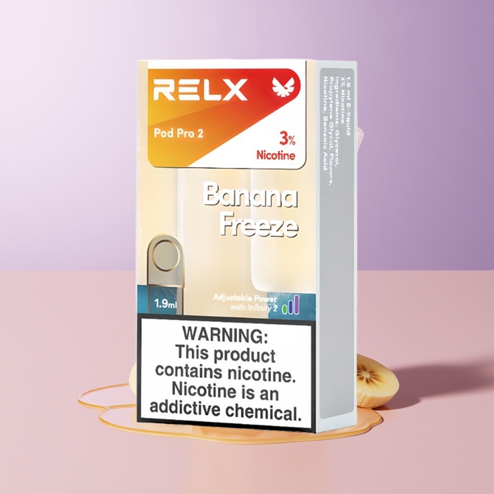 RELX Pod Pro 2 600 puffs 19ml Banana Freeze