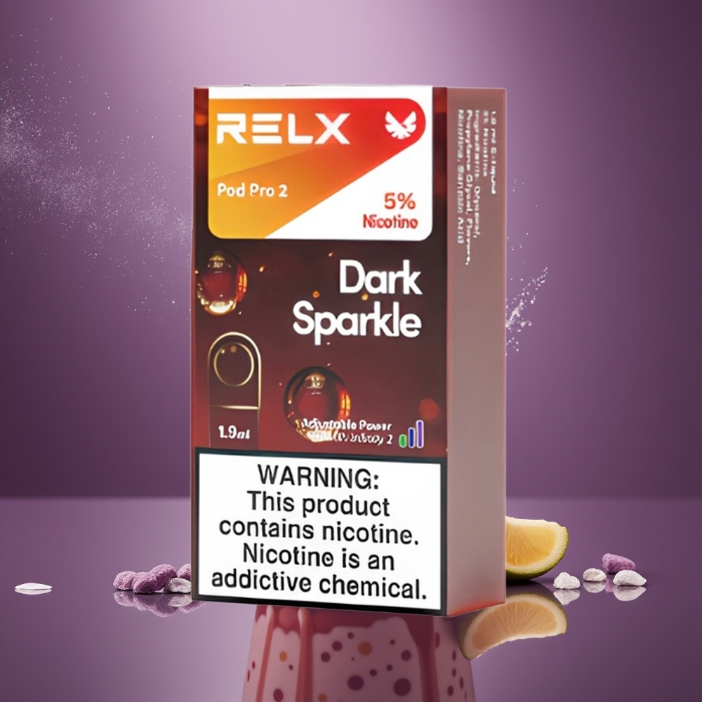 RELX Pod Pro 2 600 puffs 19ml Brilhante Escuro