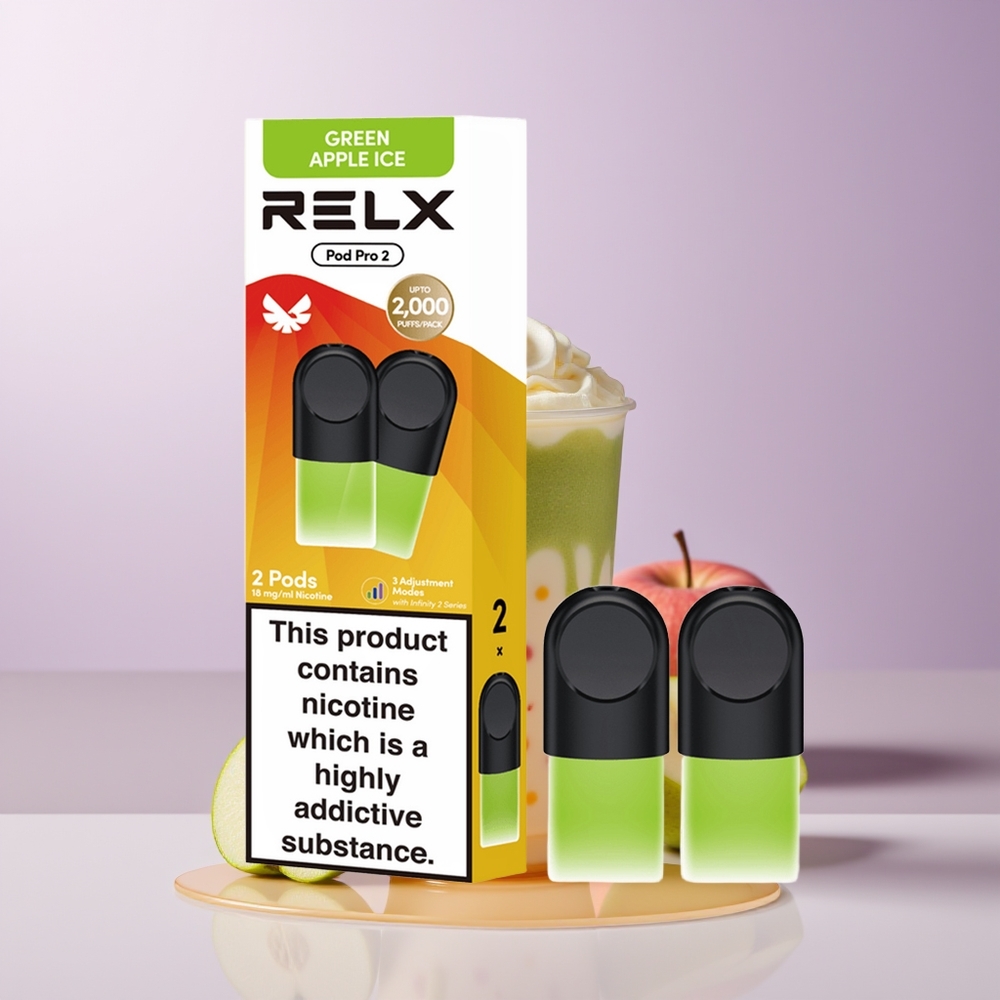 RELX Pod Pro 2 600 puffs 19ml Maçã Verde Gelo