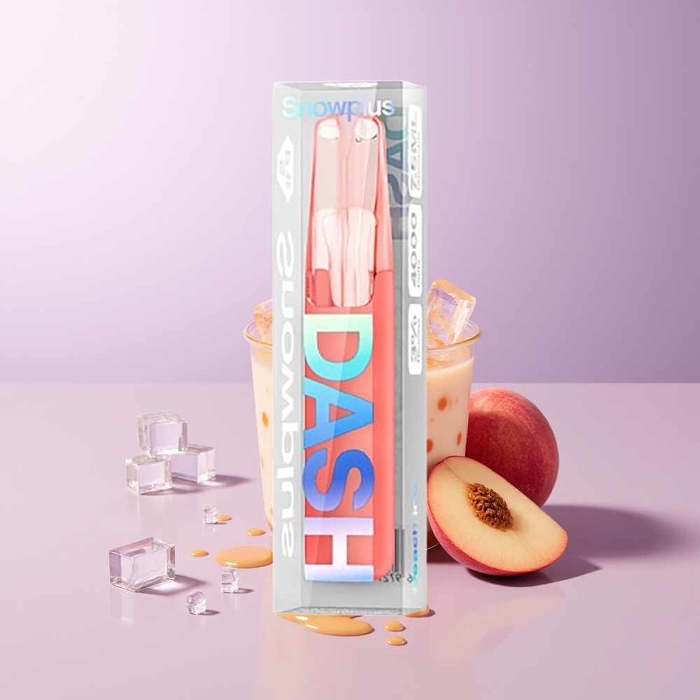 Snowplus Dash 4000 puffs 75ml Pêssego Gelo