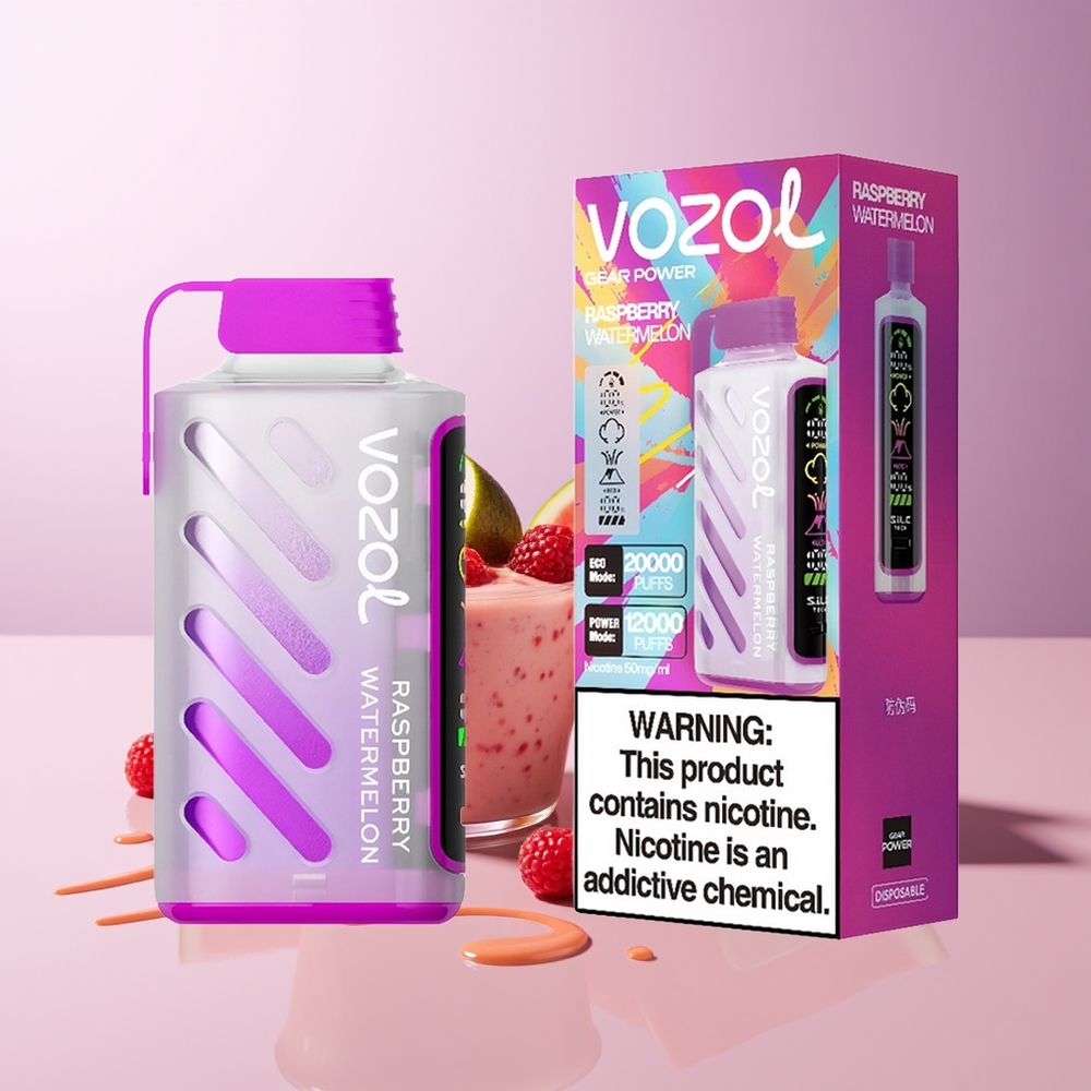 VOZOL Gear Power 20000 puffs Dual Mesh Coil Framboesa Melancia