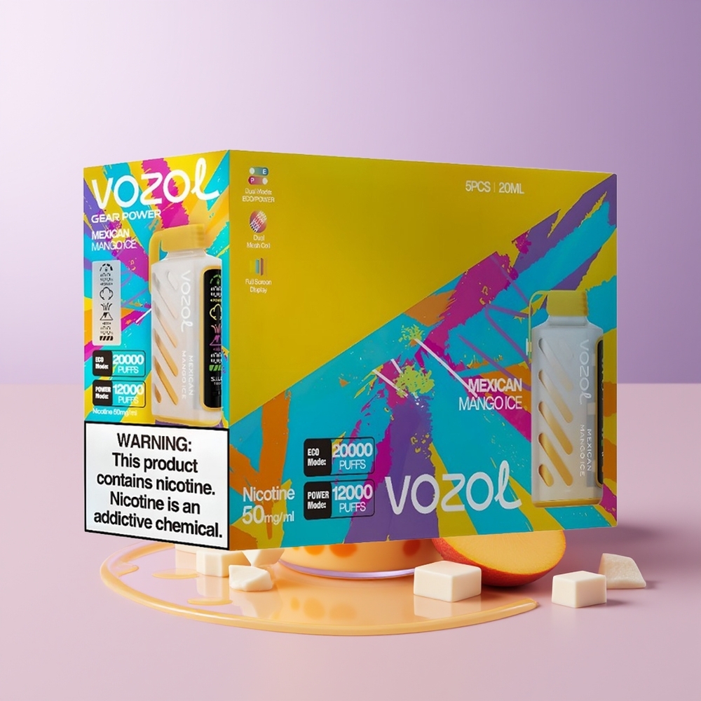 VOZOL Gear Power 20000 puffs Dual Mesh Coil Manga Mexicana Gelo