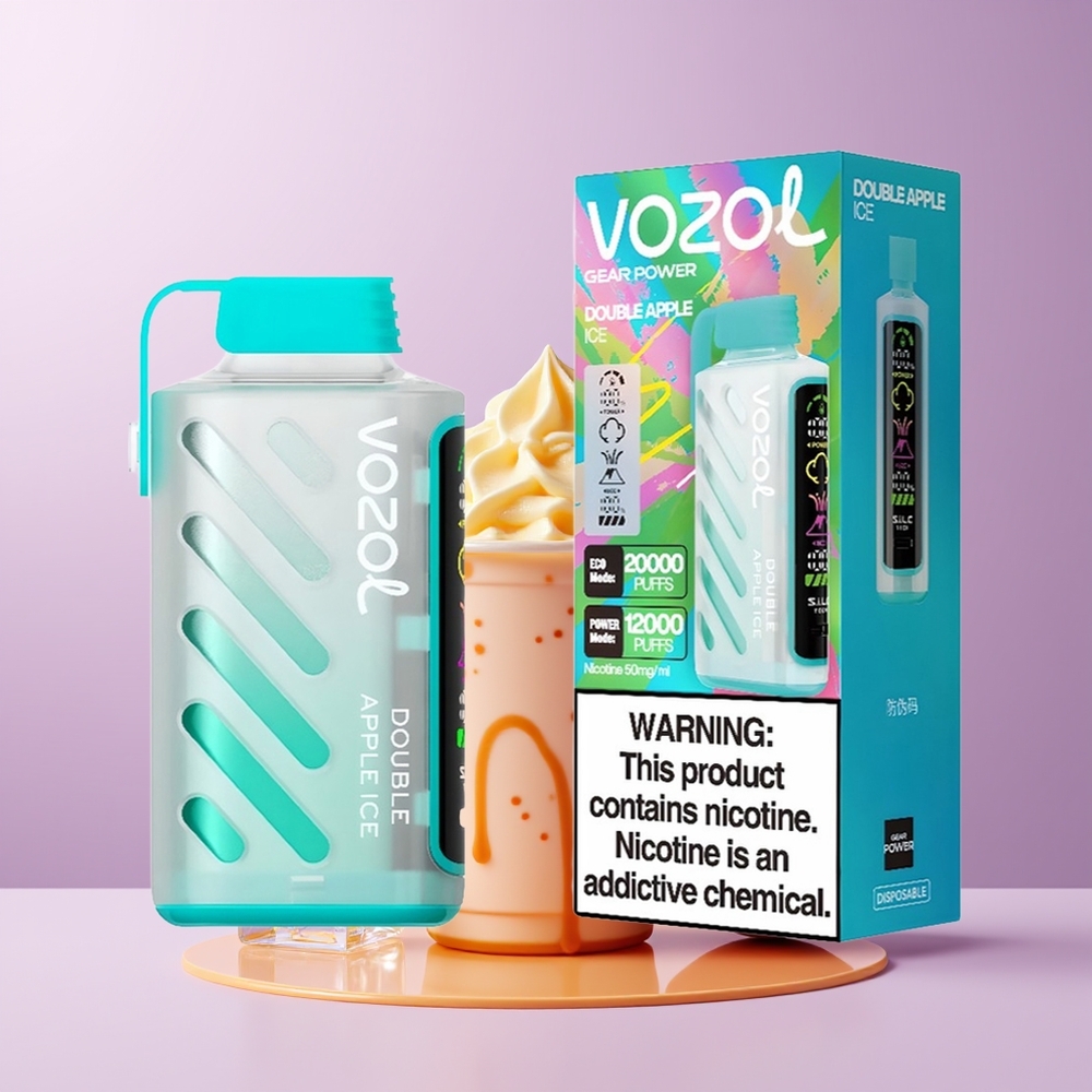 VOZOL Gear Power 20000 puffs Dual Mesh Coil Maçã Dupla Gelo