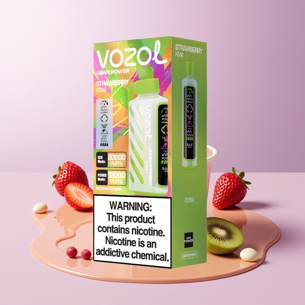 VOZOL Gear Power 20000 puffs Dual Mesh Coil Morango Kiwi