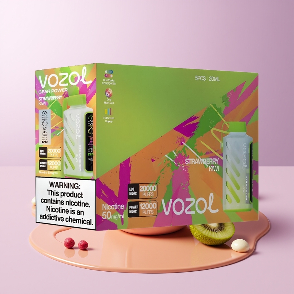 VOZOL Gear Power 20000 puffs Dual Mesh Coil Morango Kiwi