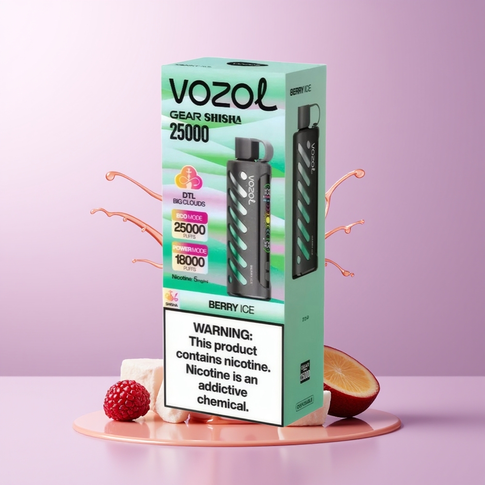 VOZOL Gear Shisha 25000 puffs Dual Mesh Bagas Gelo