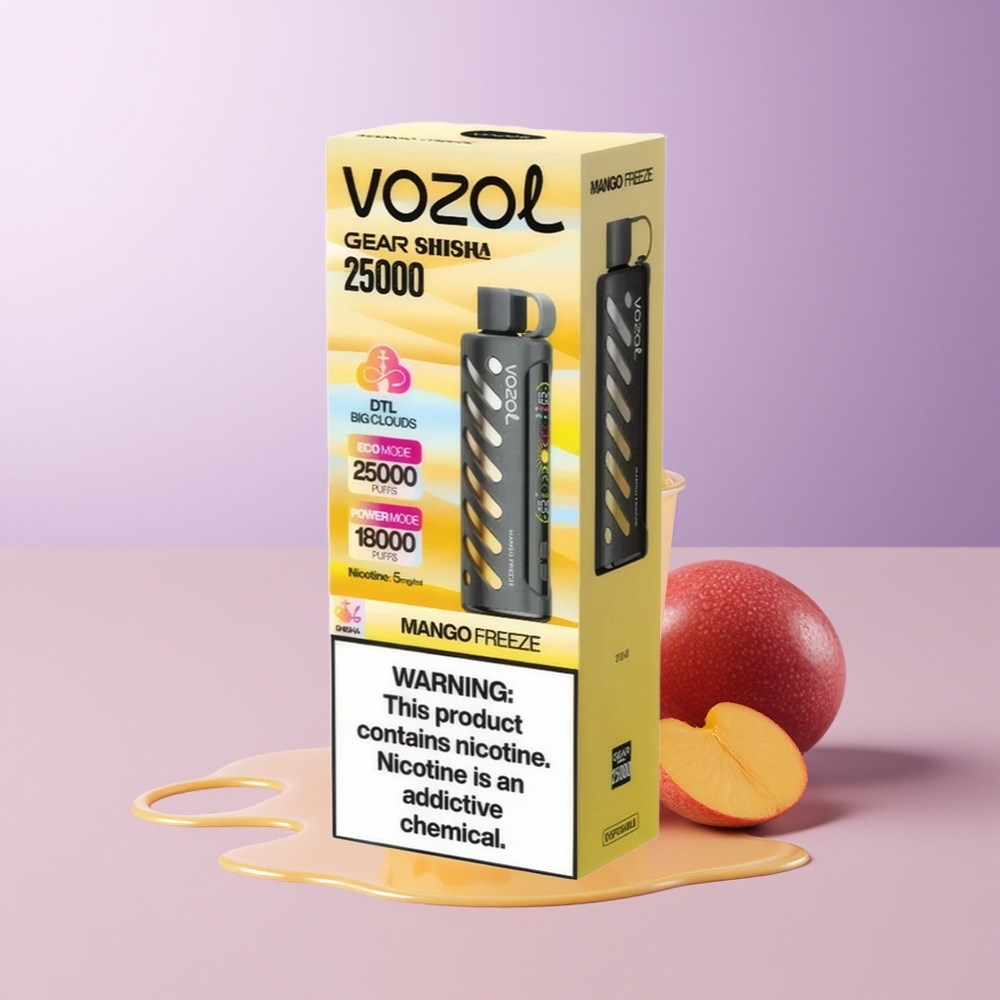 VOZOL Gear Shisha 25000 puffs Dual Mesh Manga Congelada