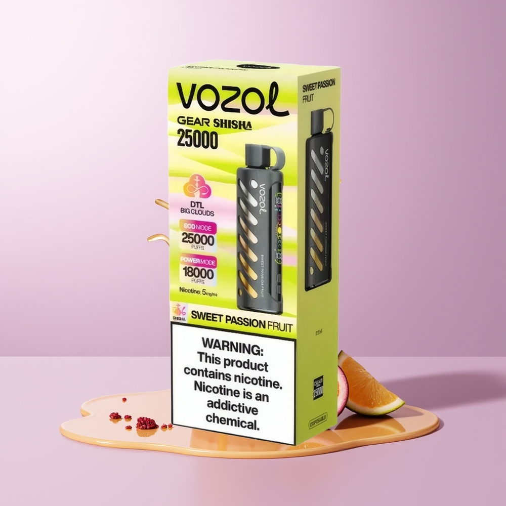 VOZOL Gear Shisha 25000 puffs Dual Mesh Maracujá Doce
