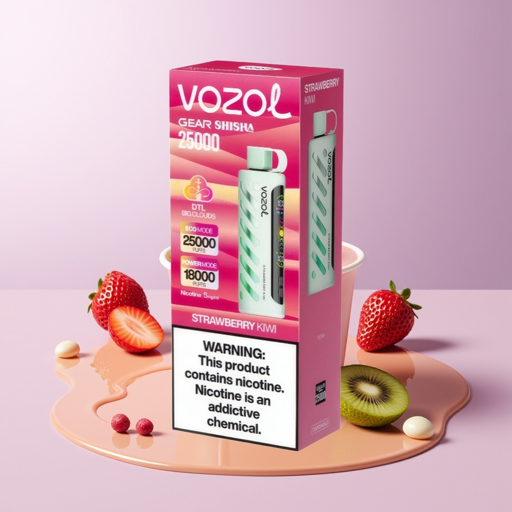VOZOL Gear Shisha 25000 puffs Dual Mesh Morango Kiwi