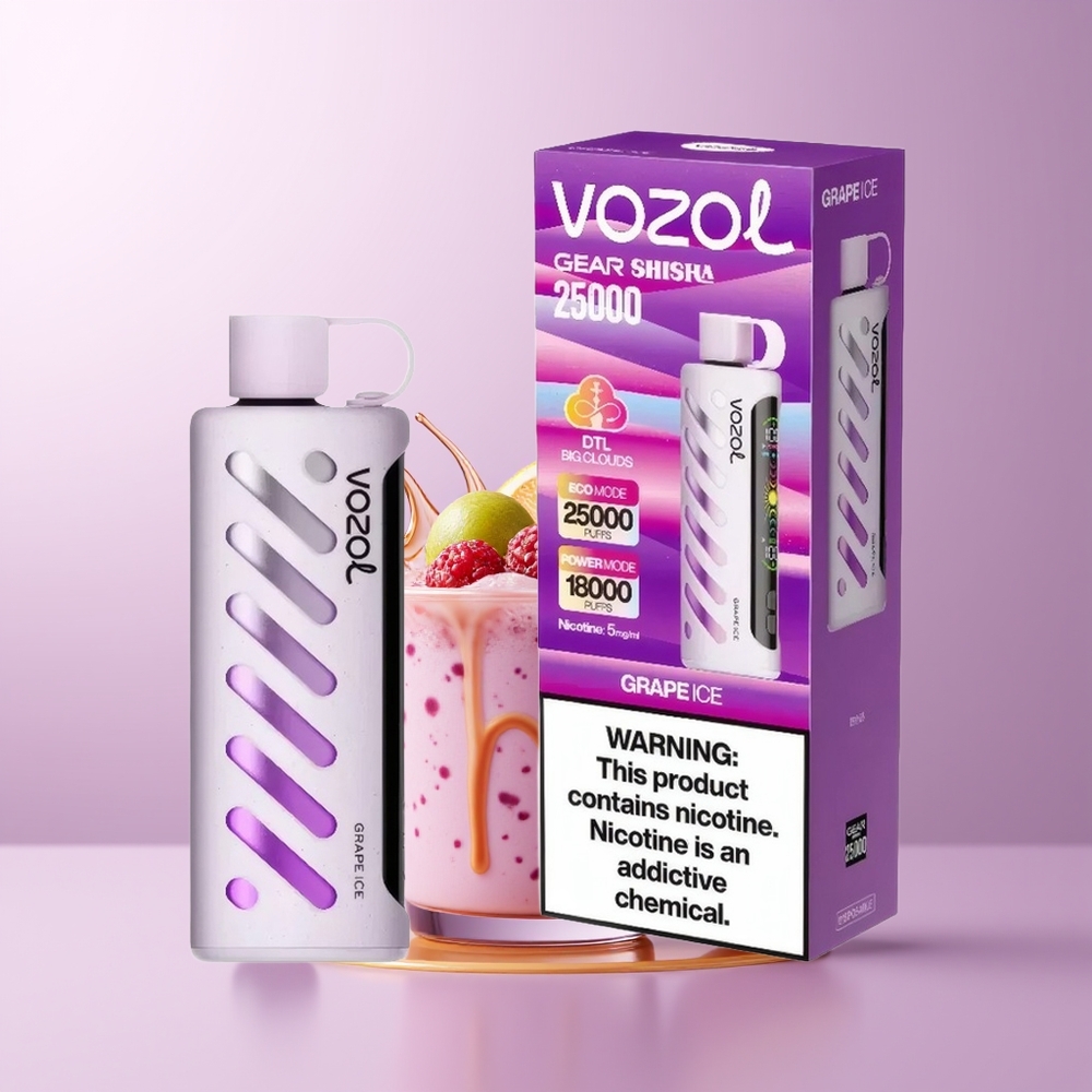 VOZOL Gear Shisha 25000 puffs Dual Mesh Uva Gelo