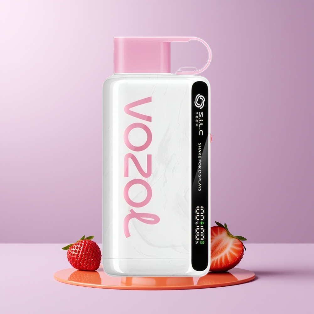VOZOL STAR 9000/12000 Recarregável Rápido 650mAh Sorvete de Morango