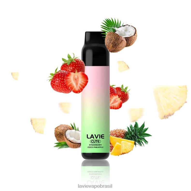 morango coco maçã LAVIE BAR 3.000 baforadas 6X422291 | Lavie Vape Loja