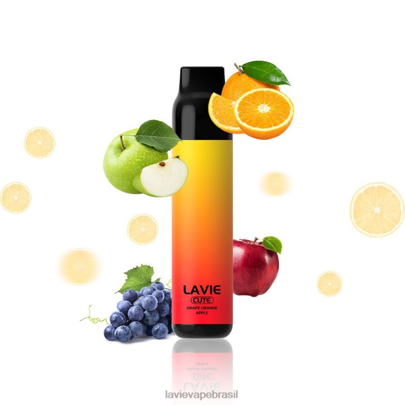 uva laranja maçã LAVIE BAR 3.000 baforadas 6X422288 | Lavie Vape Brasil
