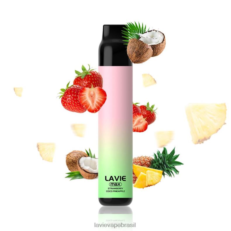 morango coco maçã LAVIE BAR 5.000 baforadas - máx. 6X422283 | Lavie Vape Sabor