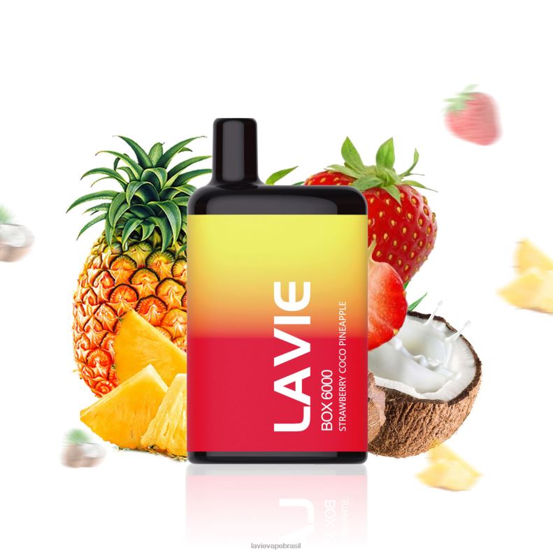 morango coco abacaxi LAVIE BOX 6.000 baforadas 6X422205 | Lavie Vape Preço