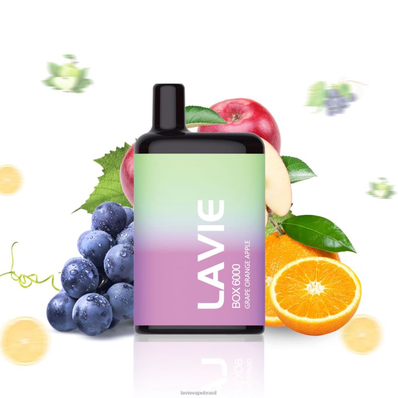 uva laranja maçã LAVIE BOX 6.000 baforadas 6X422202 | Lavie Vape Review
