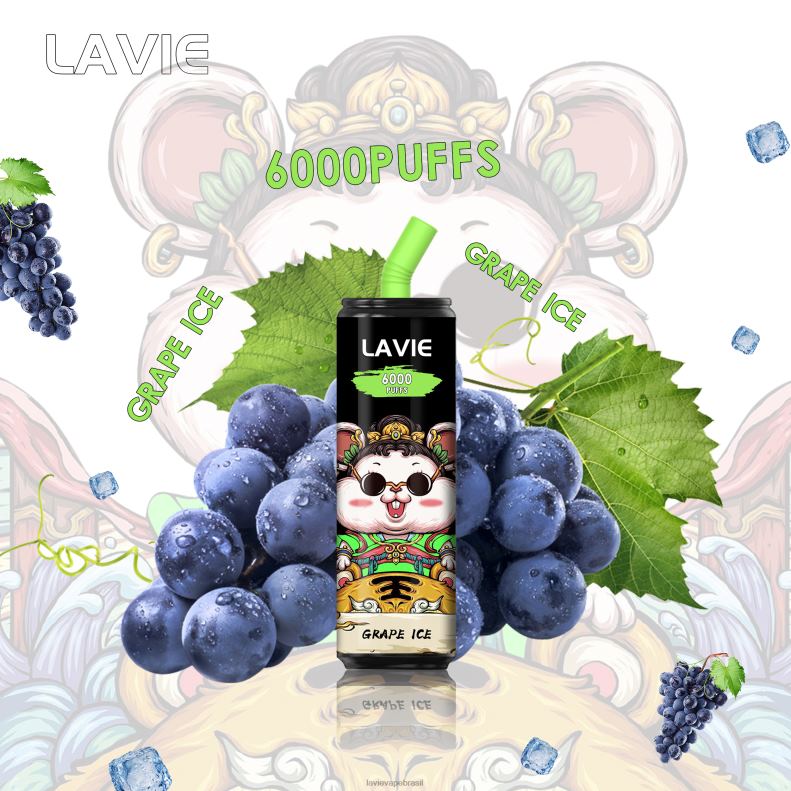 gelo de uva LAVIE Coke BAR 6.000 baforadas 6X422269 | Lavie Vape Sabor