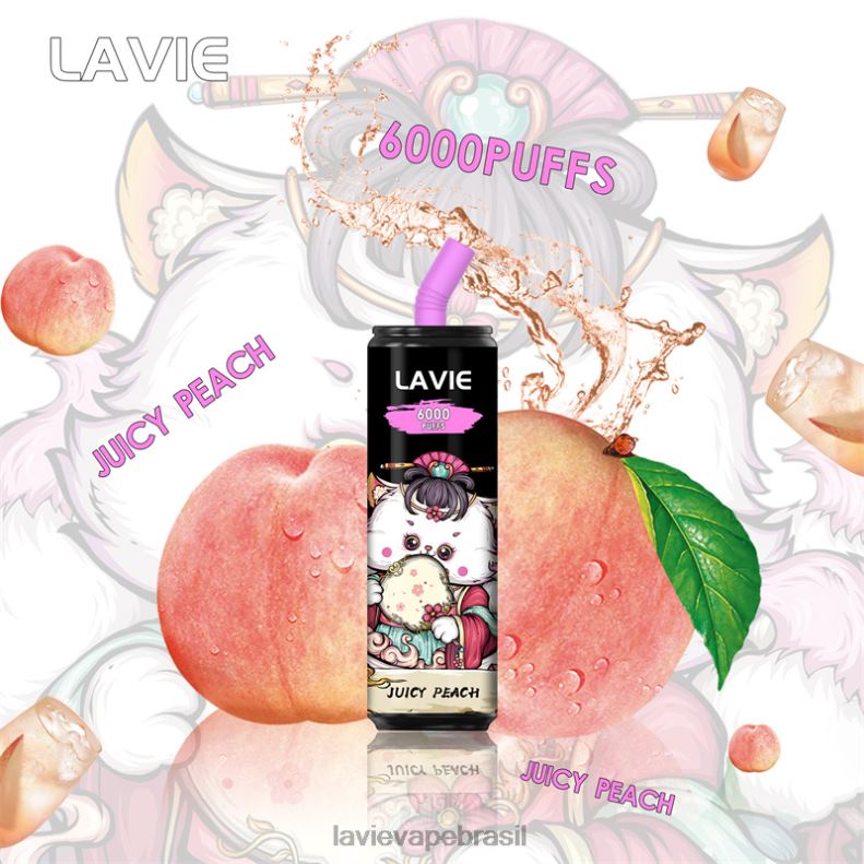pêssego suculento LAVIE Coke BAR 6.000 baforadas 6X422271 | Lavie Vape Price