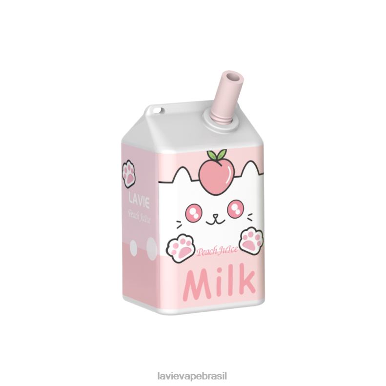 suco de pêssego LAVIE MILK 7.000 baforadas 6X422179 | Lavie Vape Loja