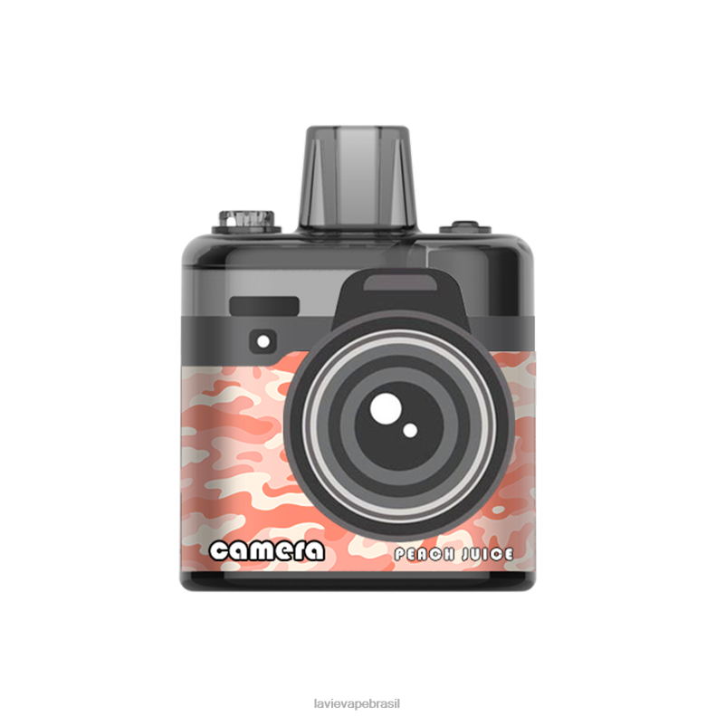 suco de pêssego LAVIE Camera 8.000 baforadas 6X422174 | Lavie Vape Review