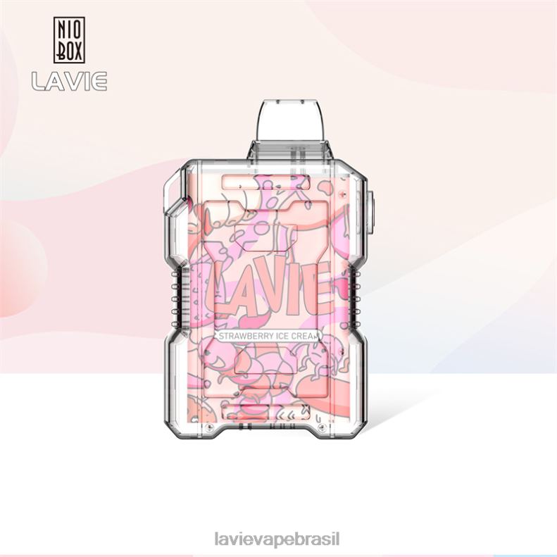 sorvete de morango LAVIE NIO BOX 9.000 baforadas 6X422196 | Lavie Vape Reddit
