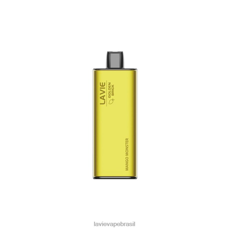 monstro de manga LAVIE GOLDEN BRICK 10.000 baforadas 6X42261 | Lavie Vape Price