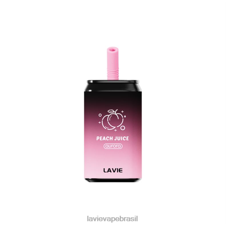 suco de pêssego LAVIE Aurora 11.000 baforadas 6X422144 | Lavie Vape Loja