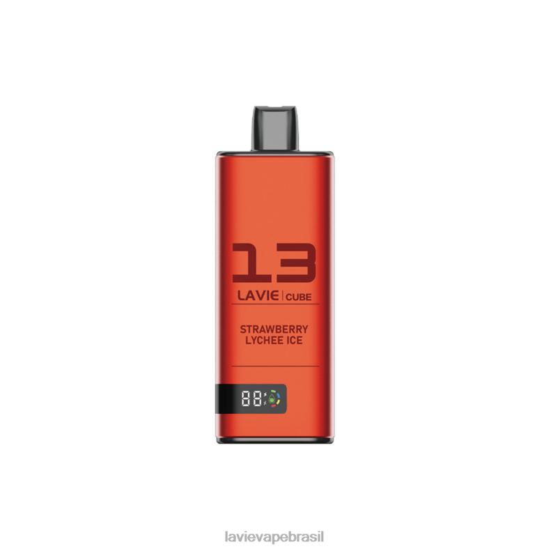 gelo de lichia de morango LAVIE Cube 20.000 baforadas 6X42247 | Lavie Vape Price